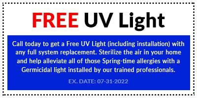 BV coupon for free uv light